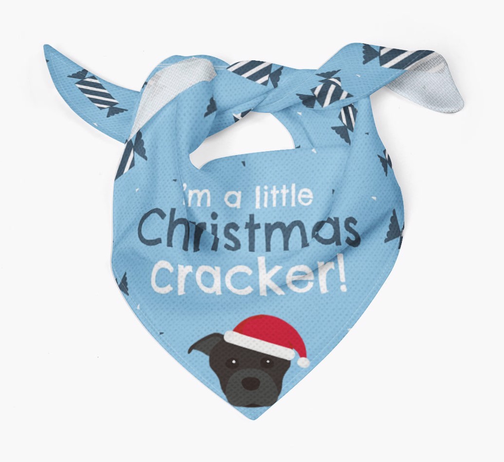 'Christmas Cracker' - Personalized {breedFullName} Bandana