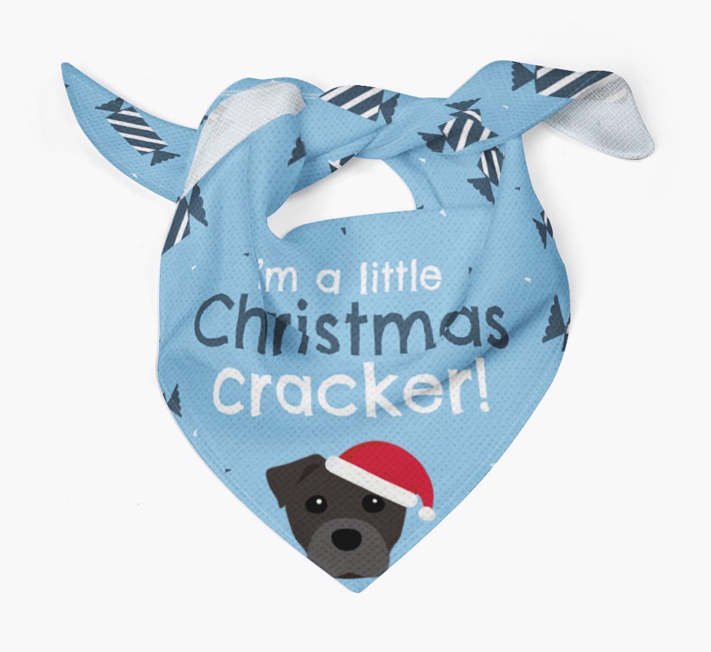 'Christmas Cracker' - Personalized {breedFullName} Bandana
