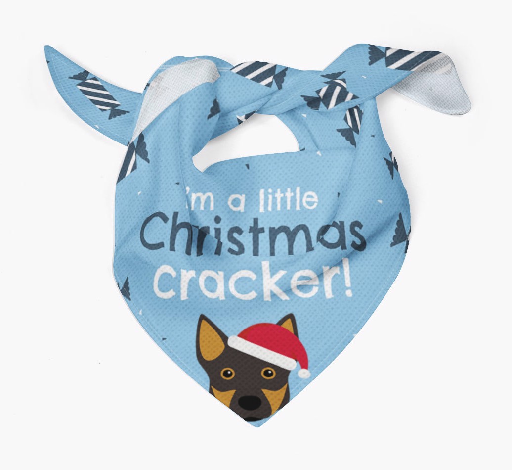 'Christmas Cracker' - Personalized {breedFullName} Bandana