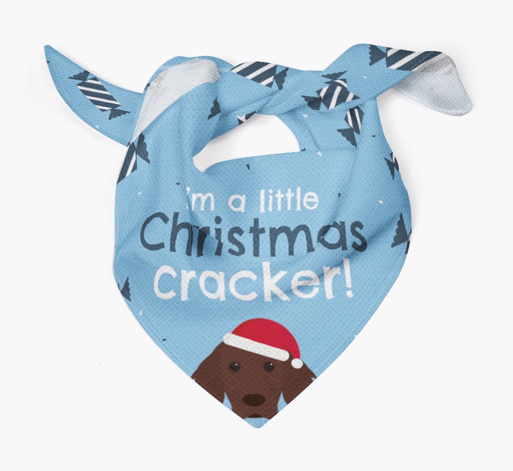 'Christmas Cracker' - Personalized {breedFullName} Bandana