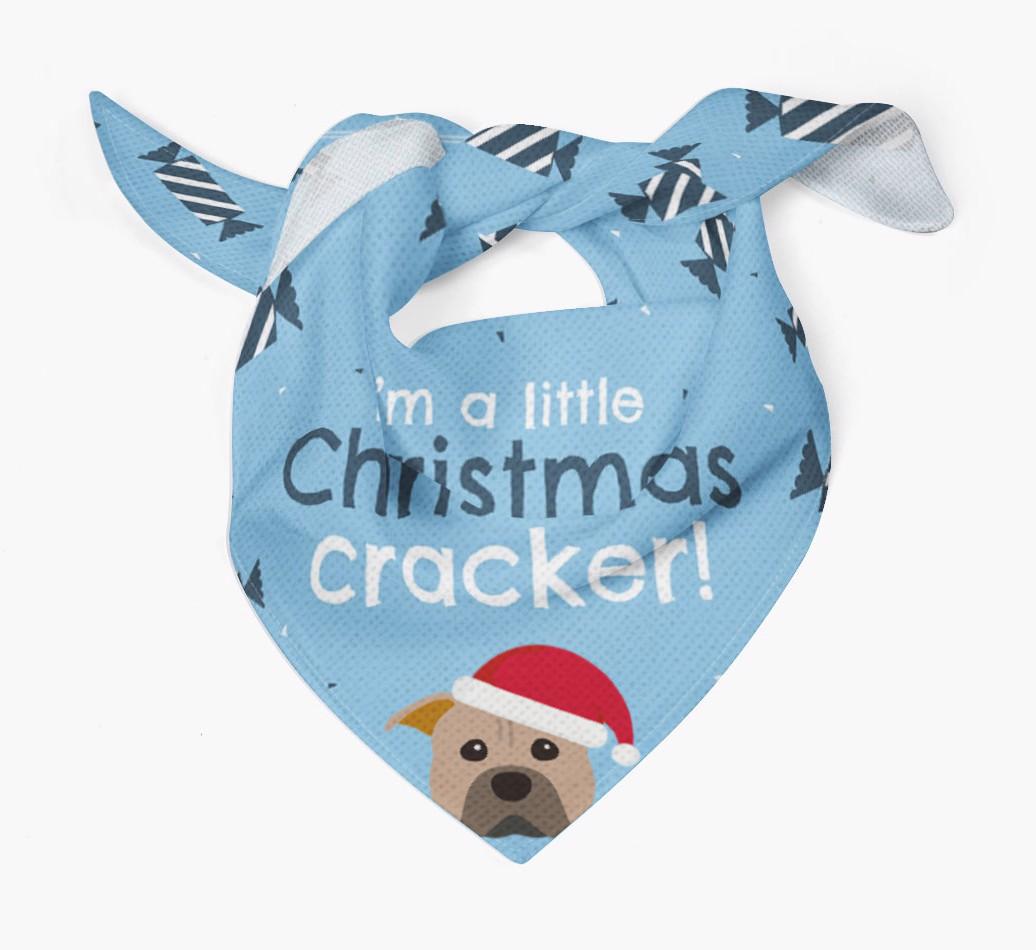 'Christmas Cracker' - Personalized {breedFullName} Bandana