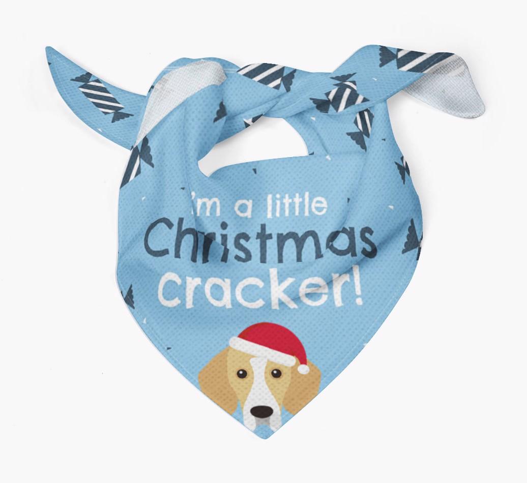 'Christmas Cracker' - Personalized {breedFullName} Bandana