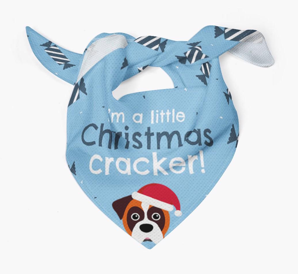 'Christmas Cracker' - Personalized {breedFullName} Bandana