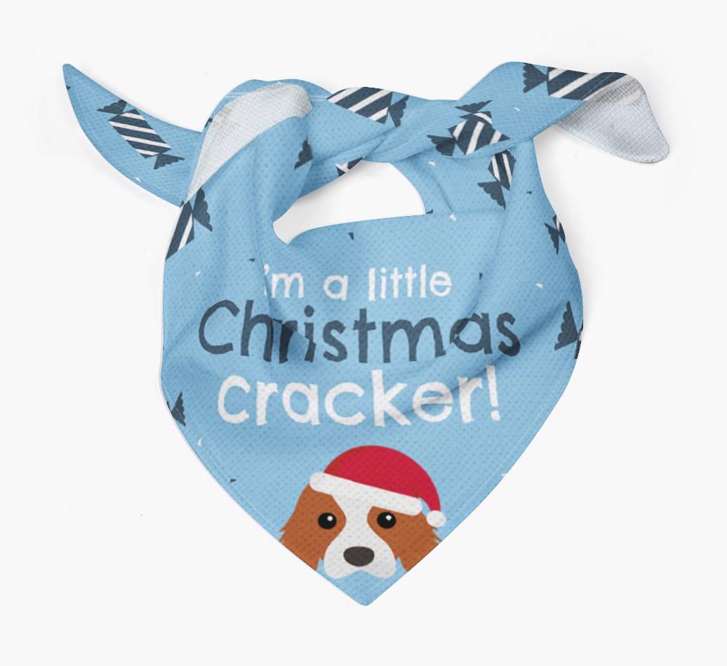 'Christmas Cracker' - Personalized {breedFullName} Bandana