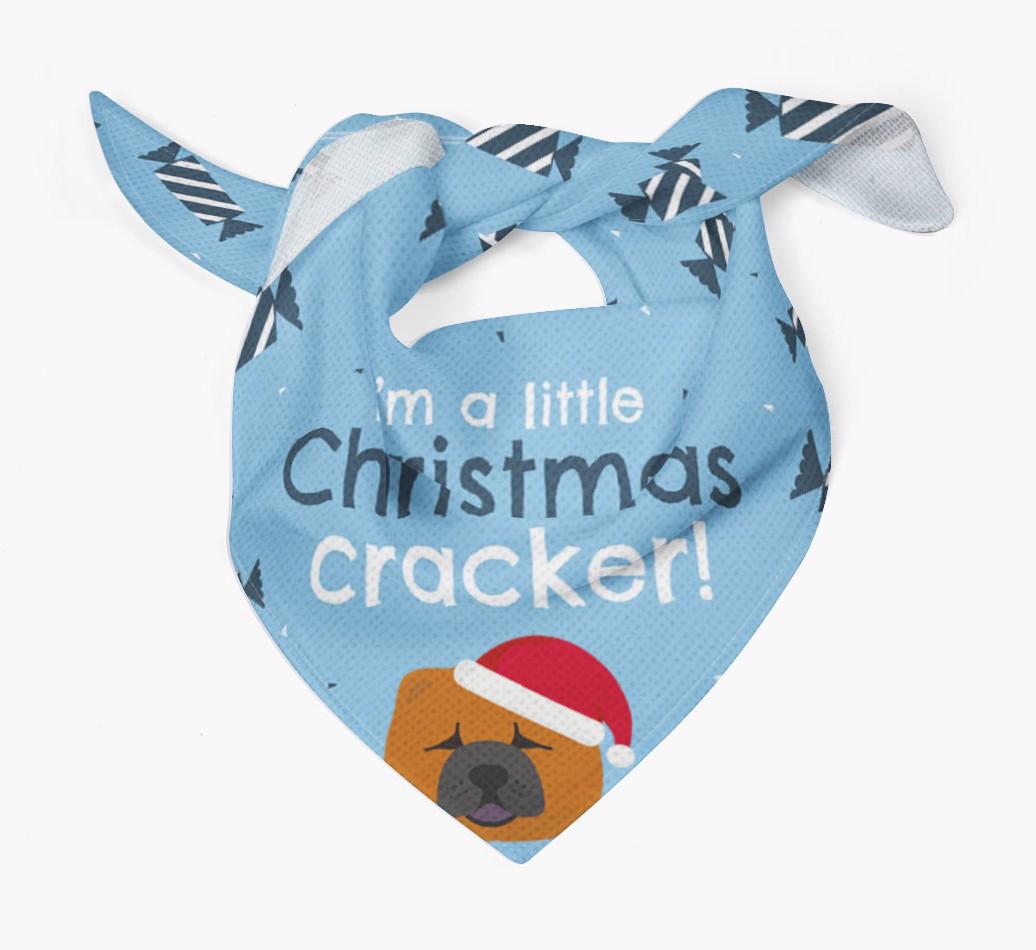 'Christmas Cracker' - Personalized {breedFullName} Bandana