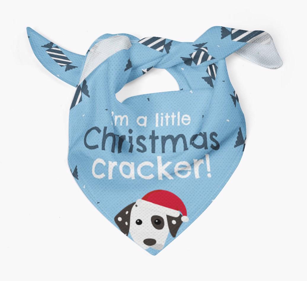'Christmas Cracker' - Personalized {breedFullName} Bandana