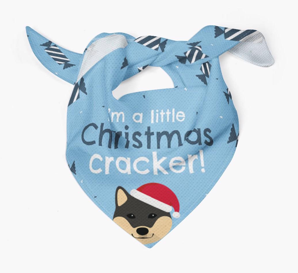 'Christmas Cracker' - Personalized {breedFullName} Bandana