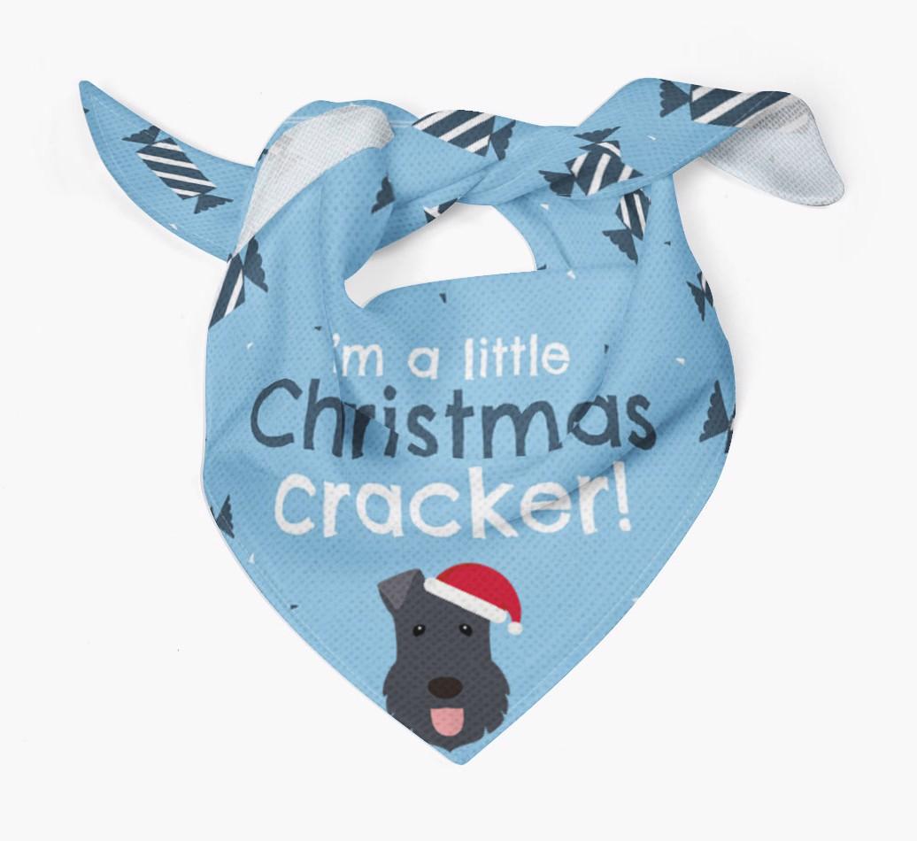 'Christmas Cracker' - Personalized {breedFullName} Bandana