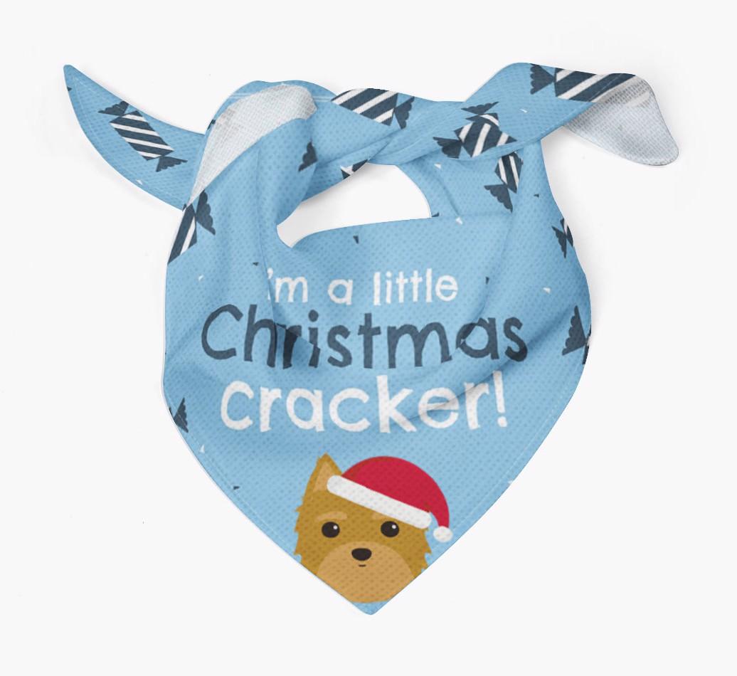 'Christmas Cracker' - Personalized {breedFullName} Bandana