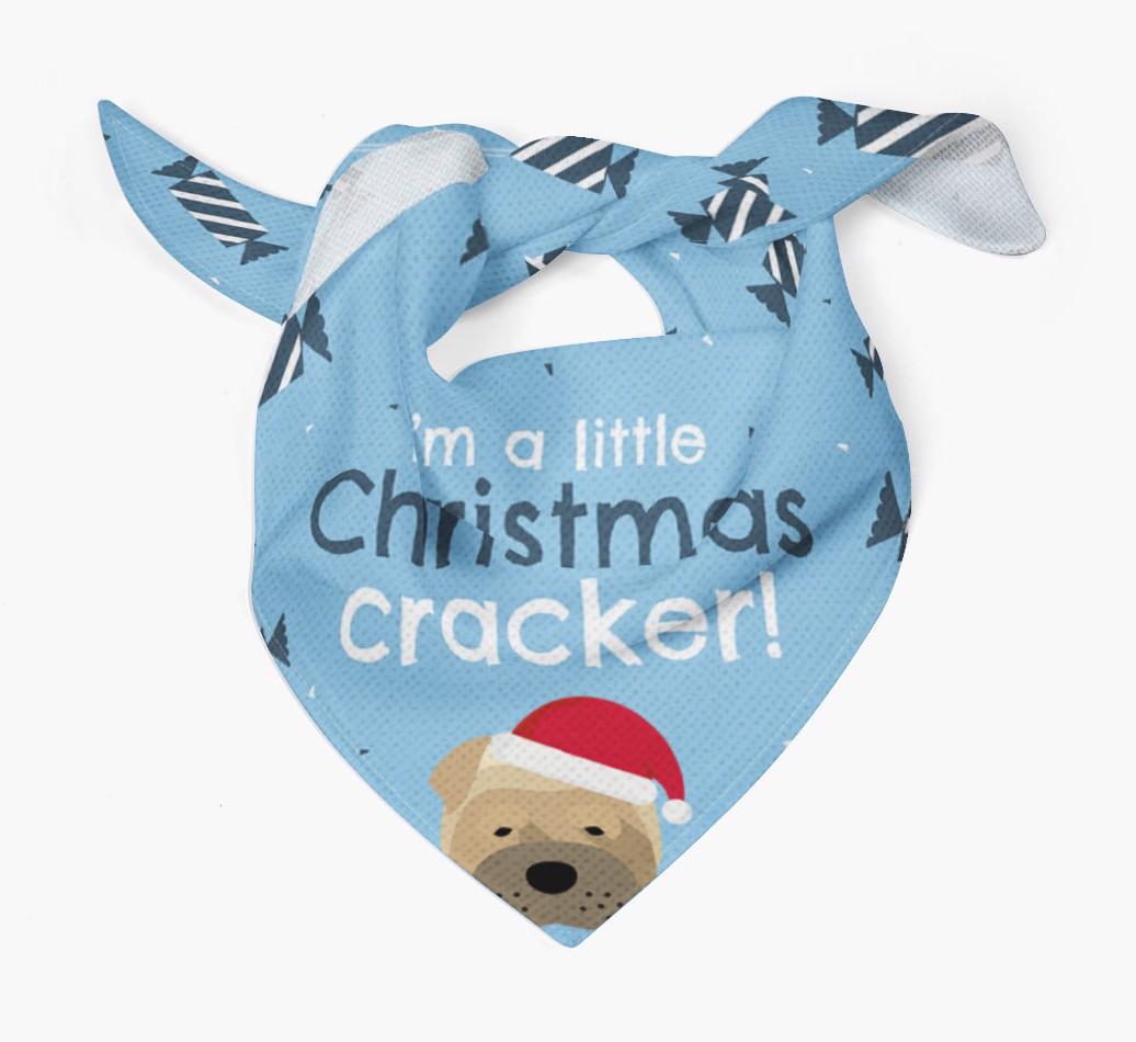 'Christmas Cracker' - Personalized {breedFullName} Bandana