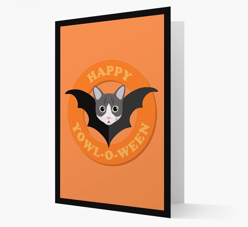 'Happy Yowl-o-ween' - Personalized {breedFullName} Card