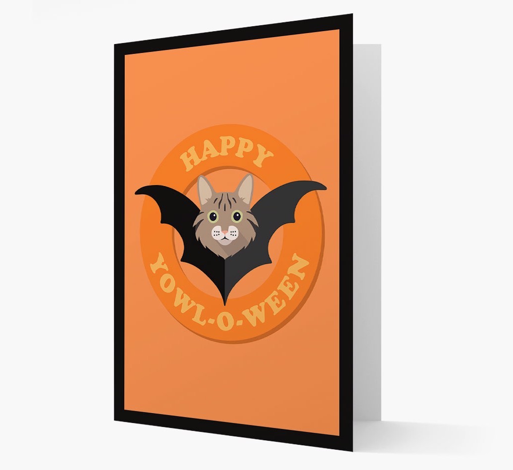 'Happy Yowl-o-ween' - Personalized {breedFullName} Card