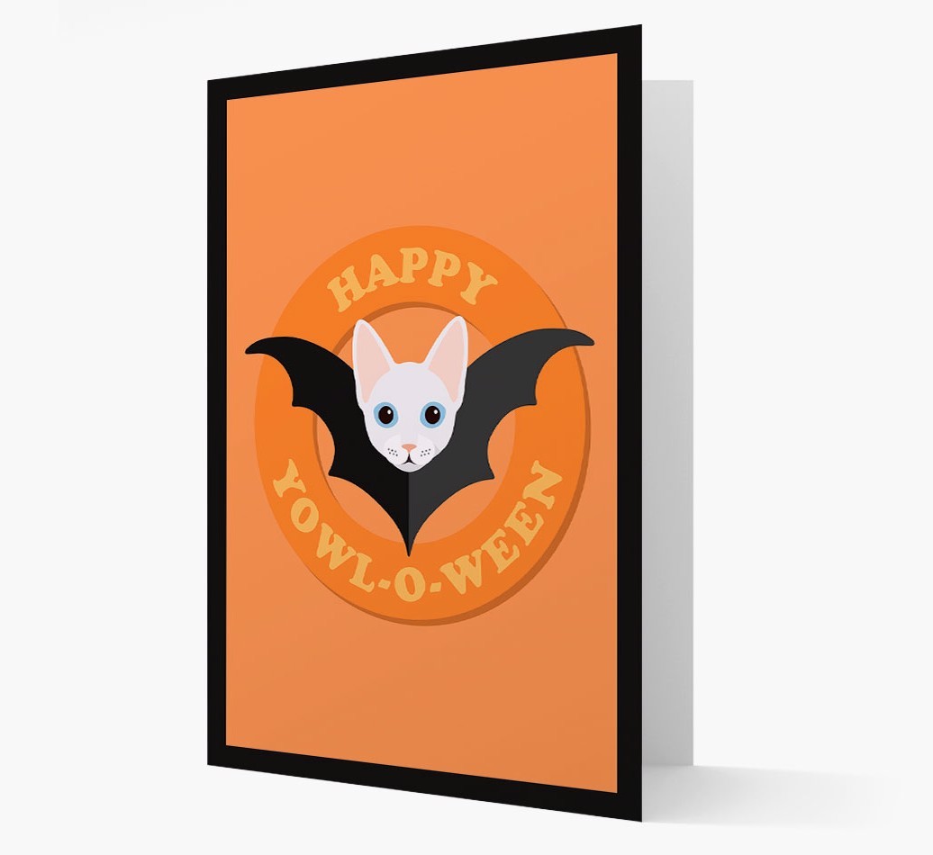 'Happy Yowl-o-ween' - Personalized {breedFullName} Card