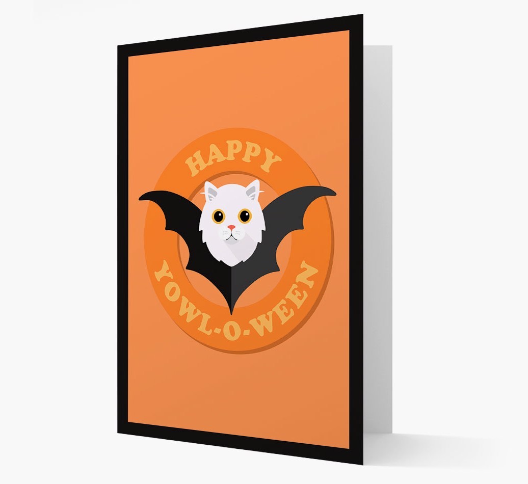'Happy Yowl-o-ween' - Personalized {breedFullName} Card