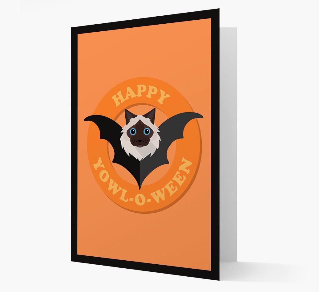 'Happy Yowl-o-ween' - Personalized {breedFullName} Card