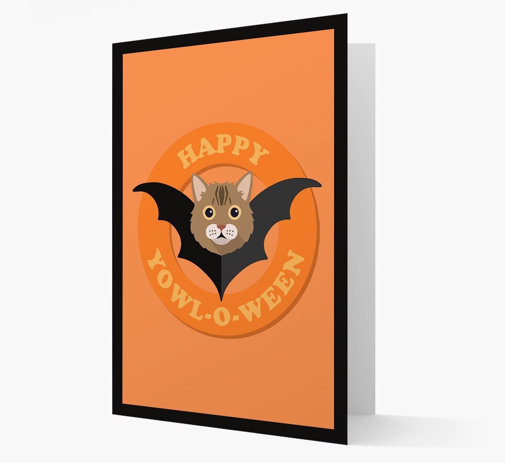 'Happy Yowl-o-ween' - Personalized {breedFullName} Card