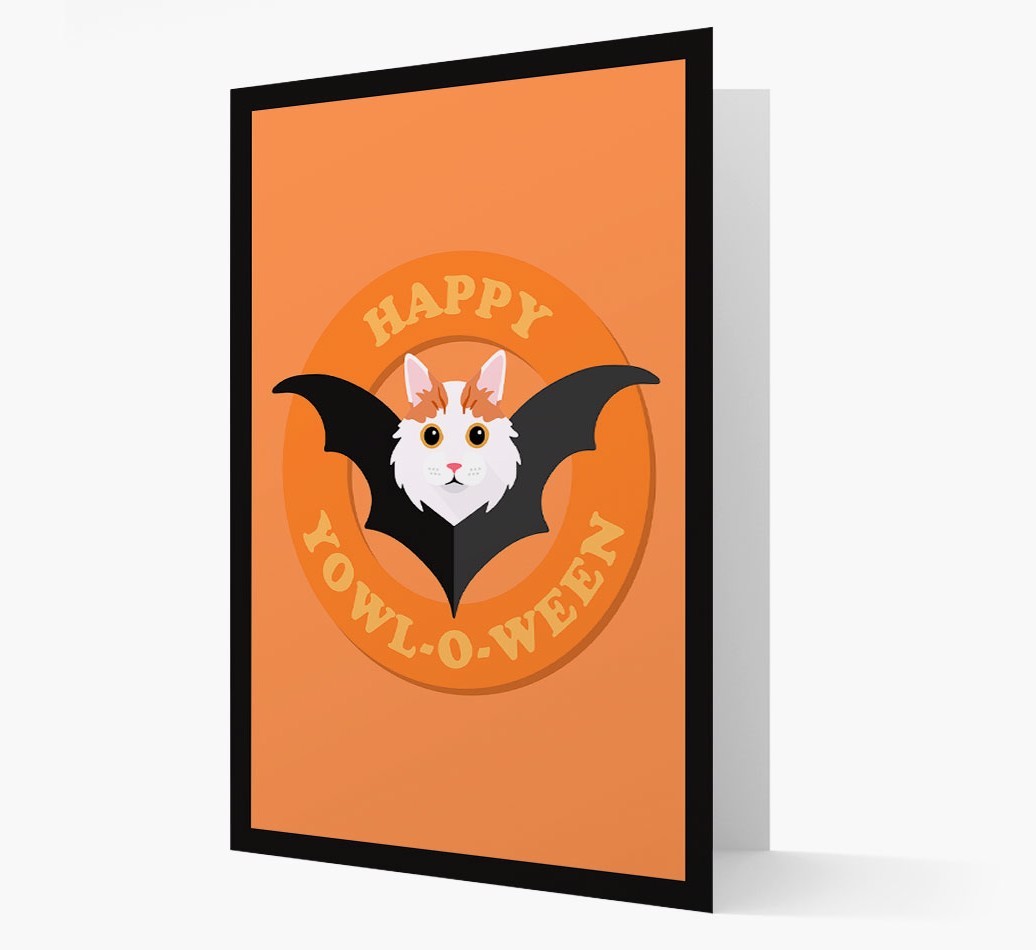 'Happy Yowl-o-ween' - Personalized {breedFullName} Card
