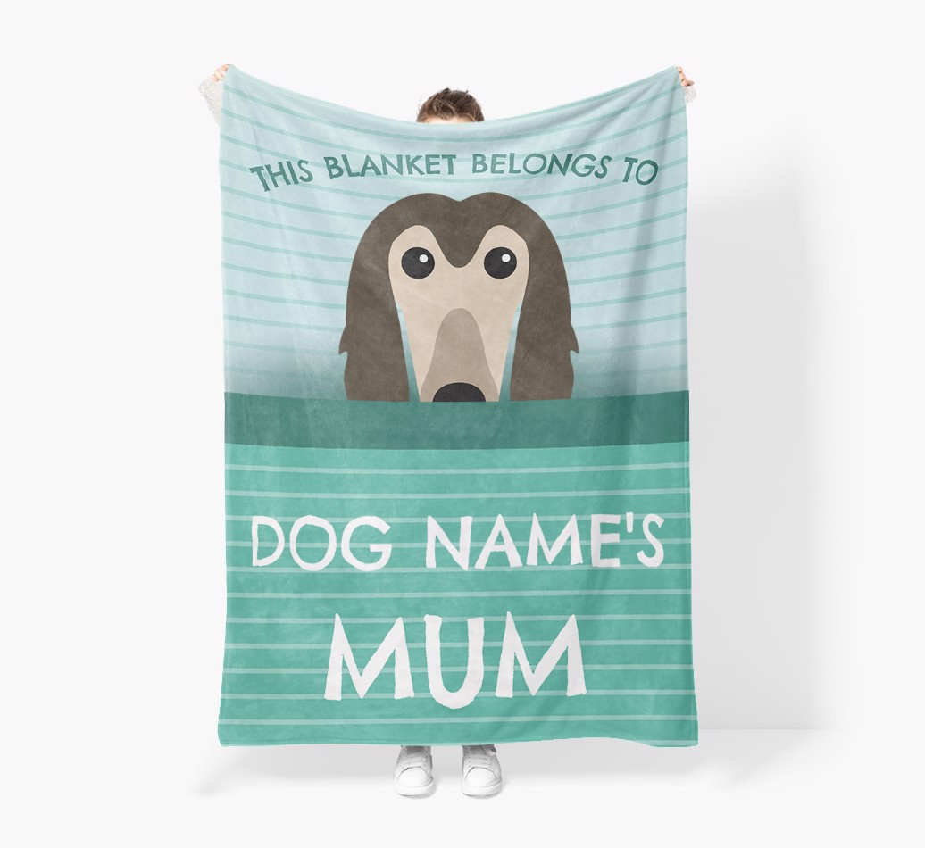 'This Blanket Belongs To...' - Personalised {breedFullName} Blanket: Premium Sherpa Fleece
