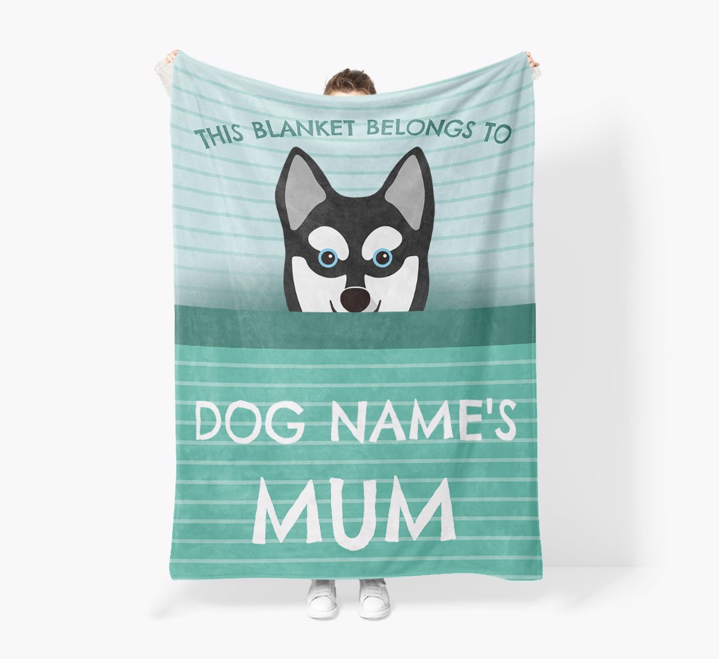 'This Blanket Belongs To...' - Personalised {breedFullName} Blanket: Premium Sherpa Fleece