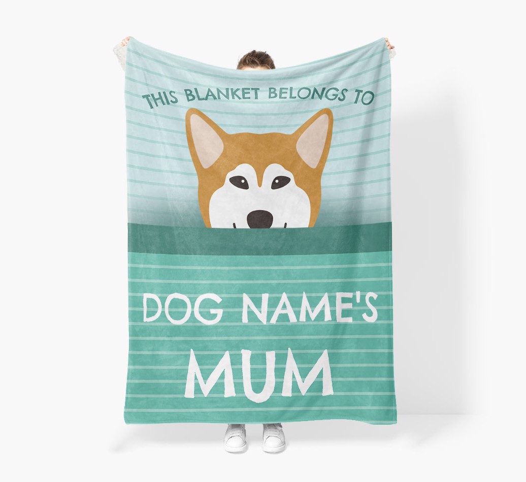 'This Blanket Belongs To...' - Personalised {breedFullName} Blanket: Premium Sherpa Fleece