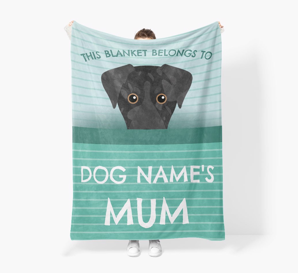 'This Blanket Belongs To...' - Personalized {breedFullName} Blanket: Premium Sherpa Fleece