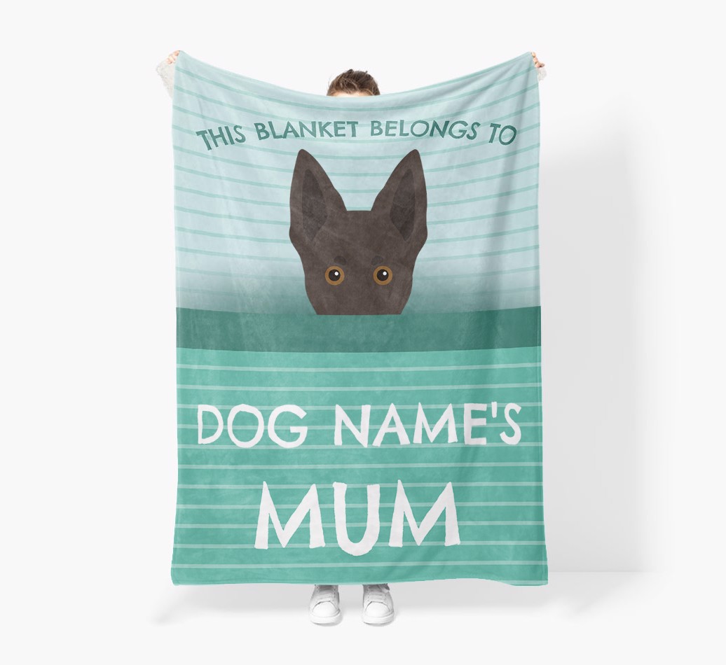 'This Blanket Belongs To...' - Personalised {breedFullName} Blanket: Premium Sherpa Fleece