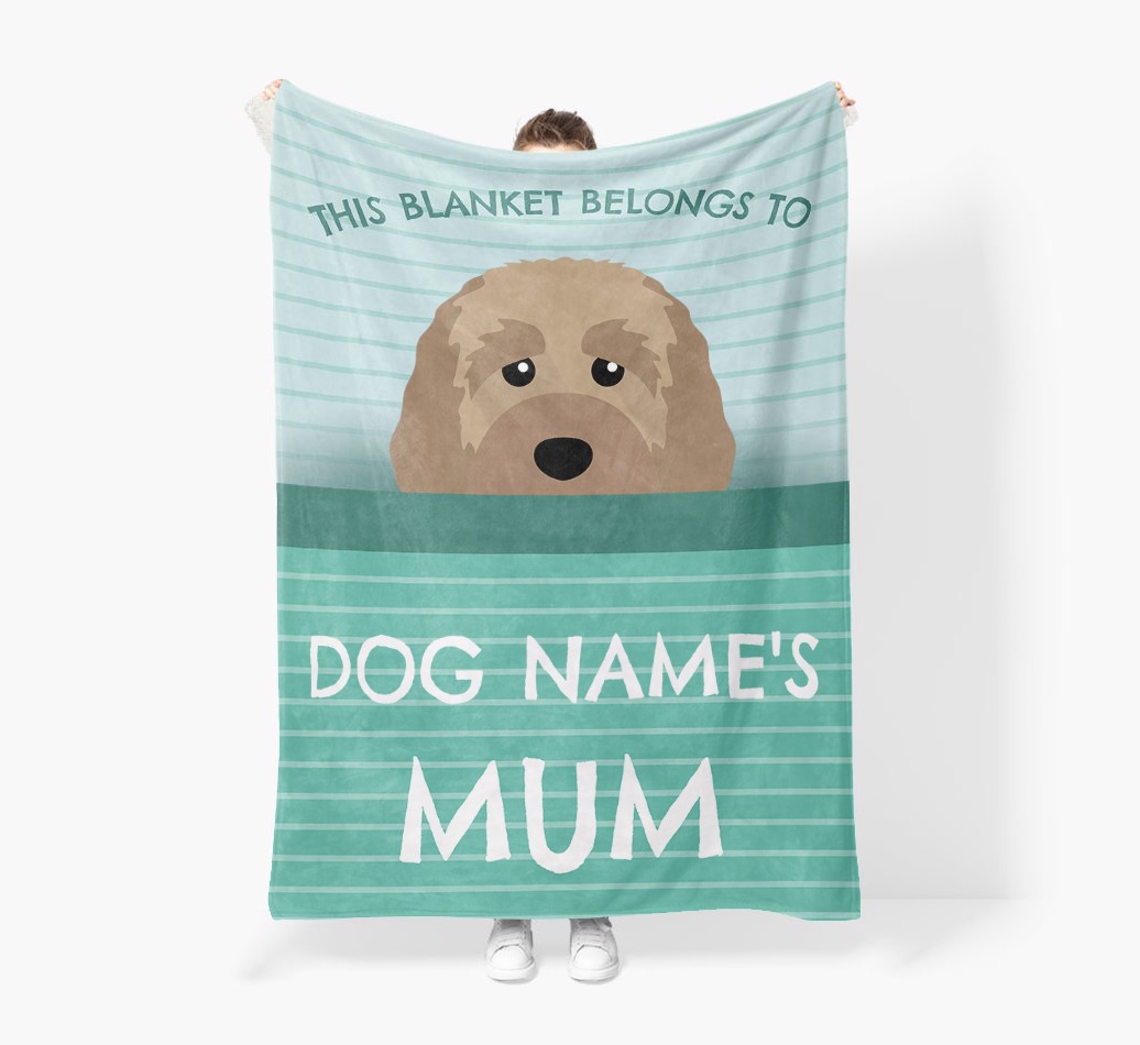 'This Blanket Belongs To...' - Personalised {breedFullName} Blanket: Premium Sherpa Fleece