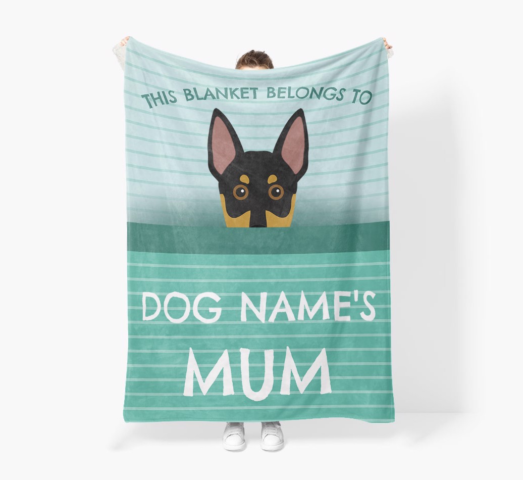 'This Blanket Belongs To...' - Personalised {breedFullName} Blanket: Premium Sherpa Fleece