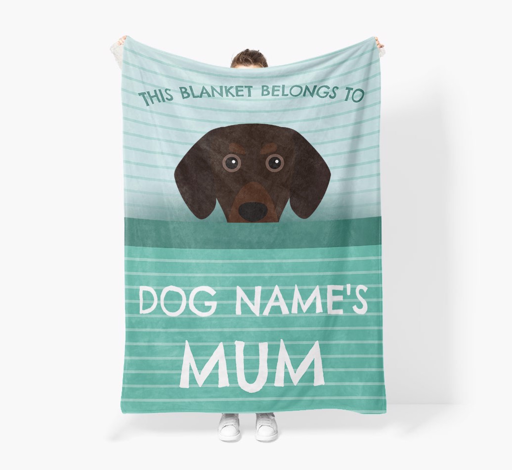 'This Blanket Belongs To...' - Personalised {breedFullName} Blanket: Premium Sherpa Fleece