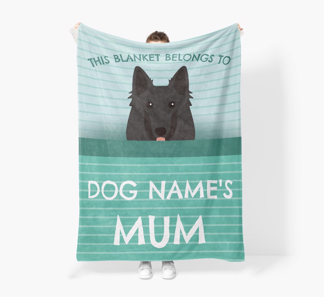'This Blanket Belongs To...' - Personalised {breedFullName} Blanket: Premium Sherpa Fleece