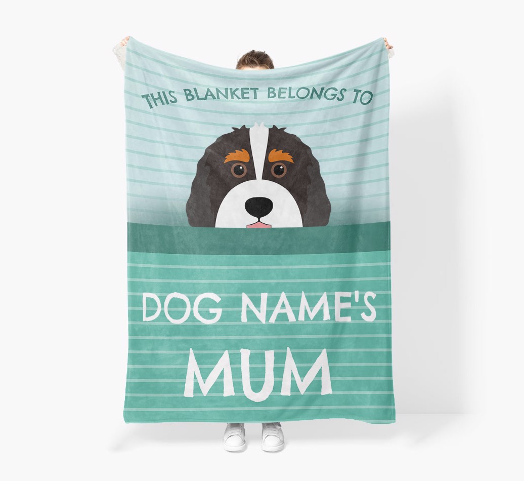 'This Blanket Belongs To...' - Personalised {breedFullName} Blanket: Premium Sherpa Fleece