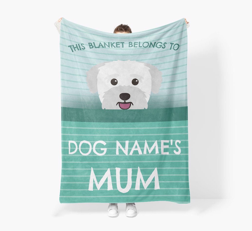 'This Blanket Belongs To...' - Personalised {breedFullName} Blanket: Premium Sherpa Fleece
