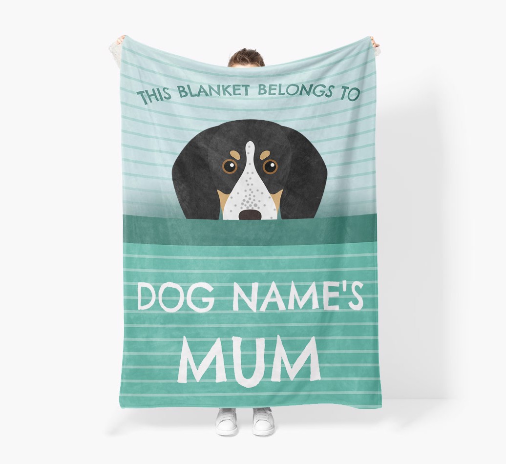 'This Blanket Belongs To...' - Personalised {breedFullName} Blanket: Premium Sherpa Fleece