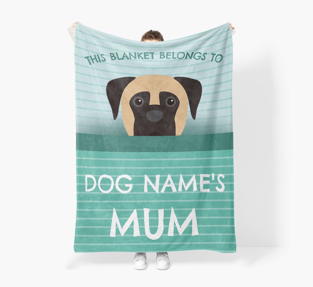 'This Blanket Belongs To...' - Personalised {breedFullName} Blanket: Premium Sherpa Fleece