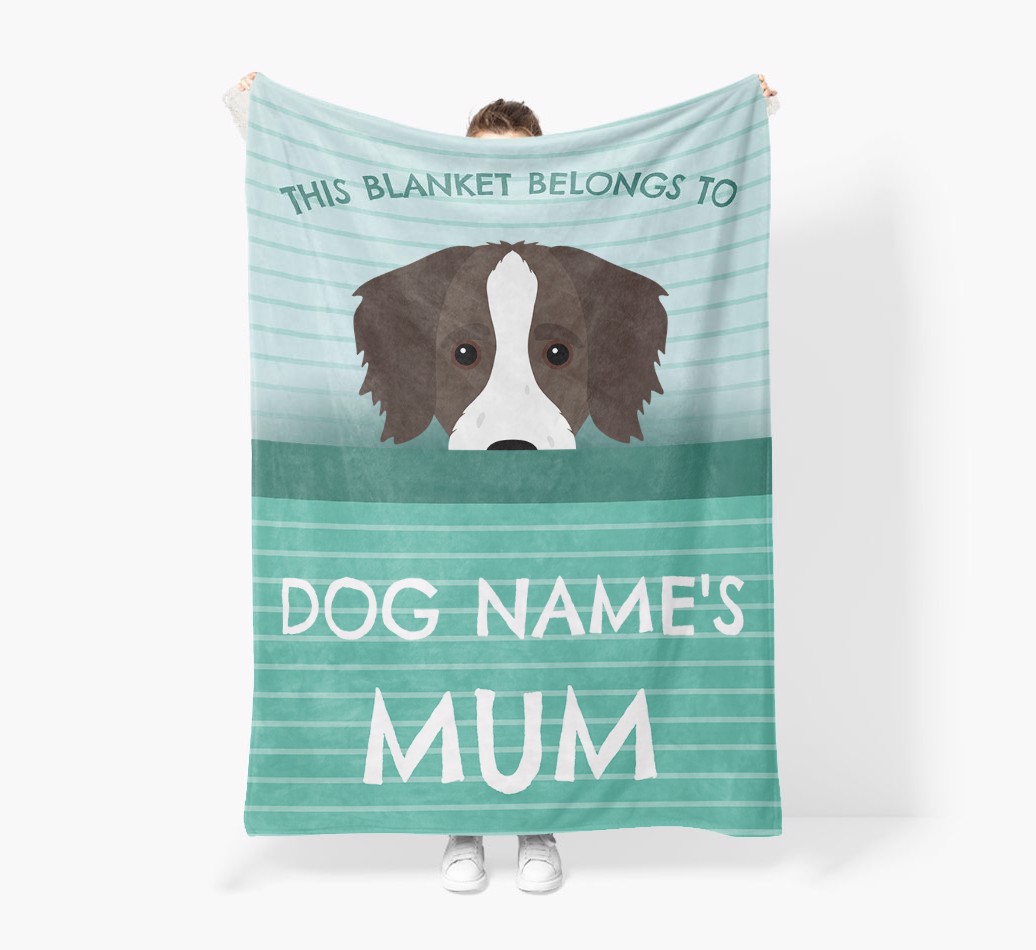 'This Blanket Belongs To...' - Personalised {breedFullName} Blanket: Premium Sherpa Fleece