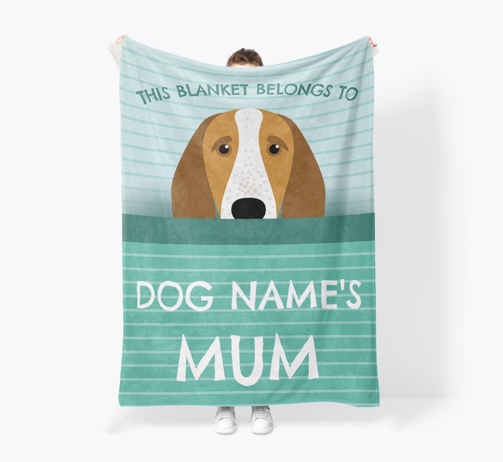'This Blanket Belongs To...' - Personalised {breedFullName} Blanket: Premium Sherpa Fleece