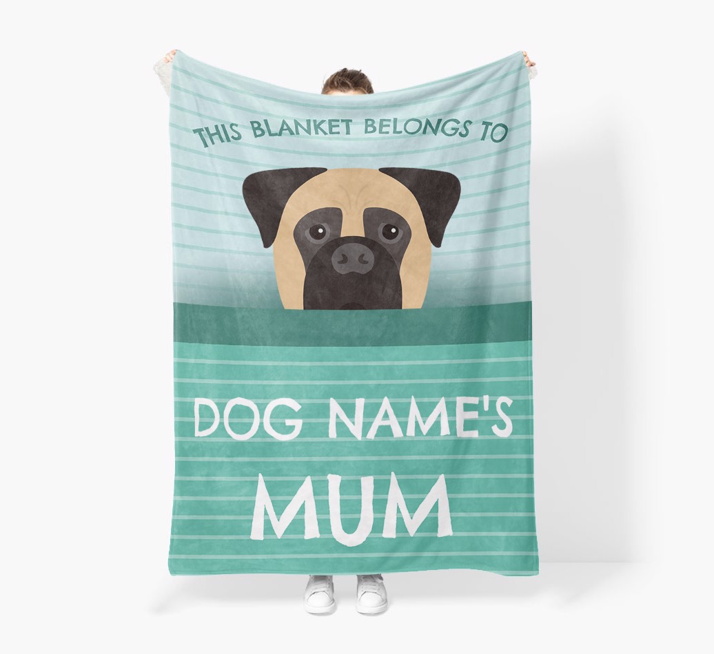 'This Blanket Belongs To...' - Personalised {breedFullName} Blanket: Premium Sherpa Fleece