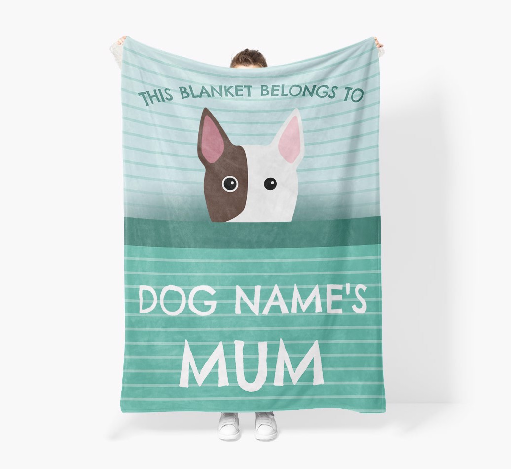 'This Blanket Belongs To...' - Personalized {breedFullName} Blanket: Premium Sherpa Fleece