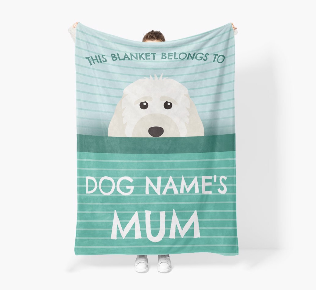 'This Blanket Belongs To...' - Personalised {breedFullName} Blanket: Premium Sherpa Fleece