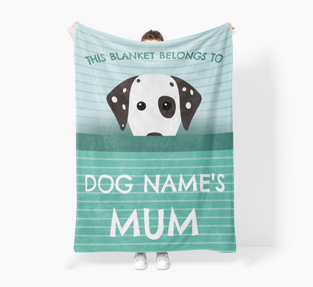 'This Blanket Belongs To...' - Personalized {breedFullName} Blanket: Premium Sherpa Fleece