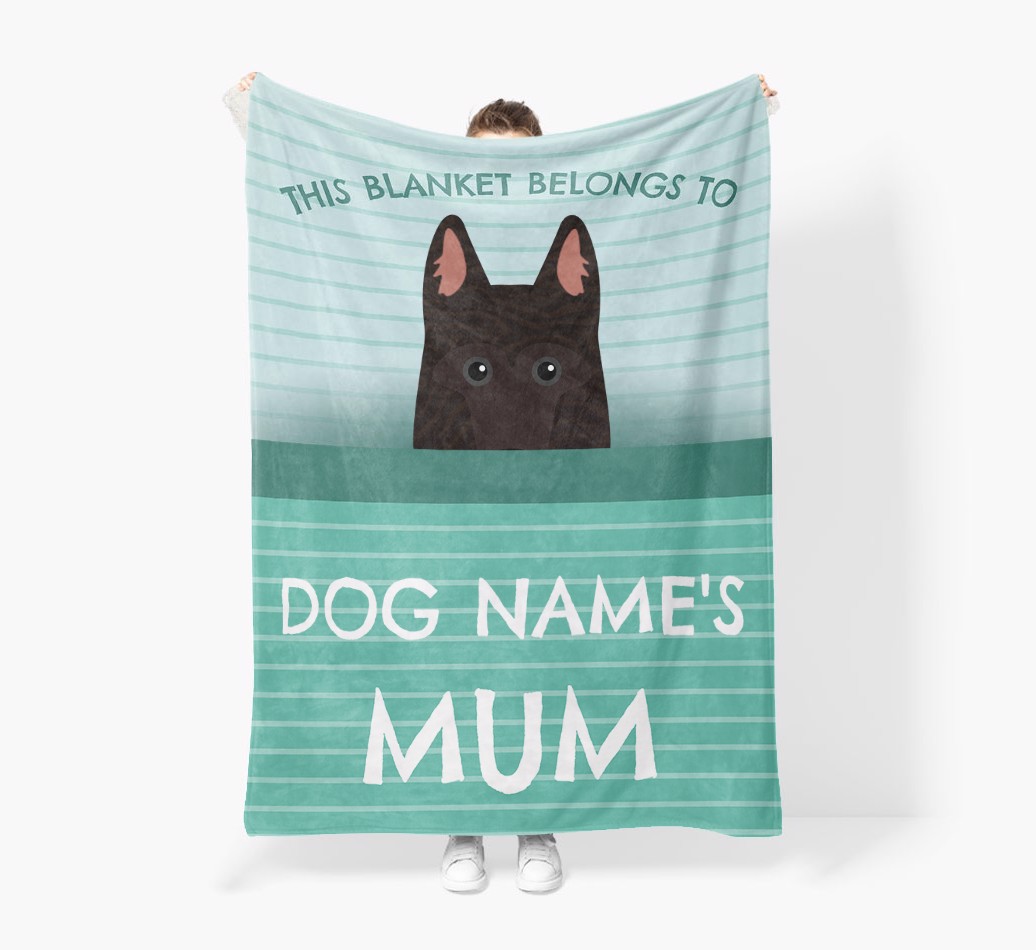 'This Blanket Belongs To...' - Personalised {breedFullName} Blanket: Premium Sherpa Fleece