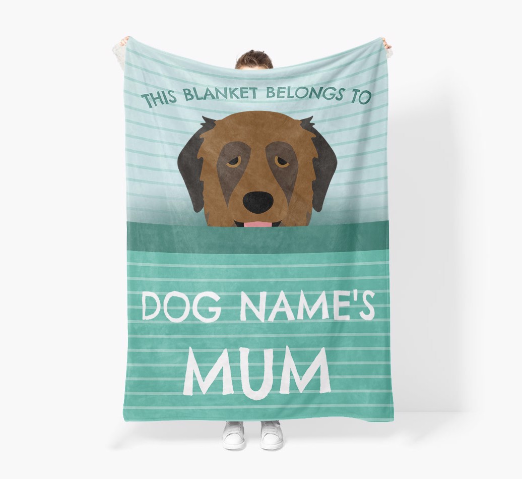 'This Blanket Belongs To...' - Personalised {breedFullName} Blanket: Premium Sherpa Fleece