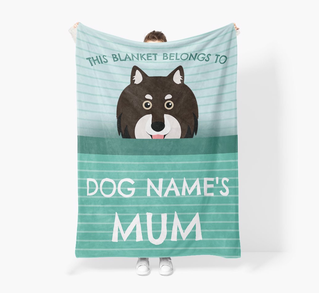 'This Blanket Belongs To...' - Personalised {breedFullName} Blanket: Premium Sherpa Fleece