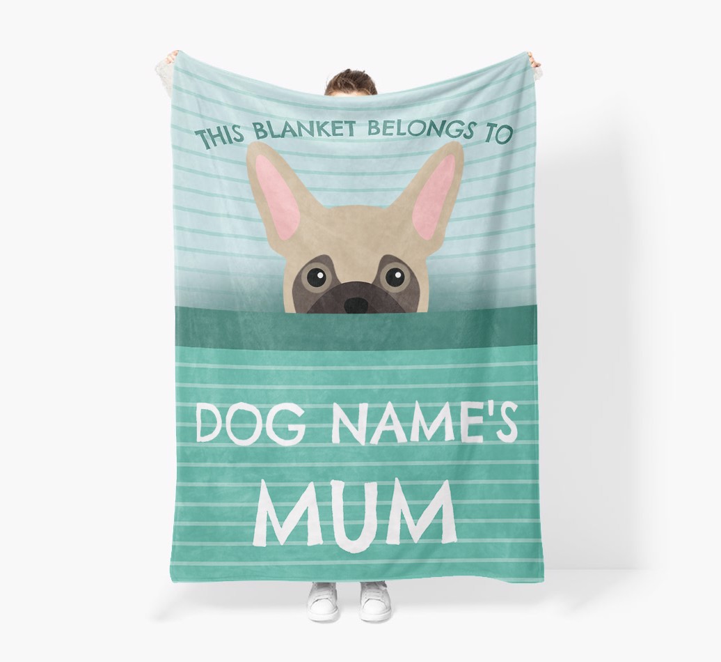 'This Blanket Belongs To...' - Personalised {breedFullName} Blanket: Premium Sherpa Fleece