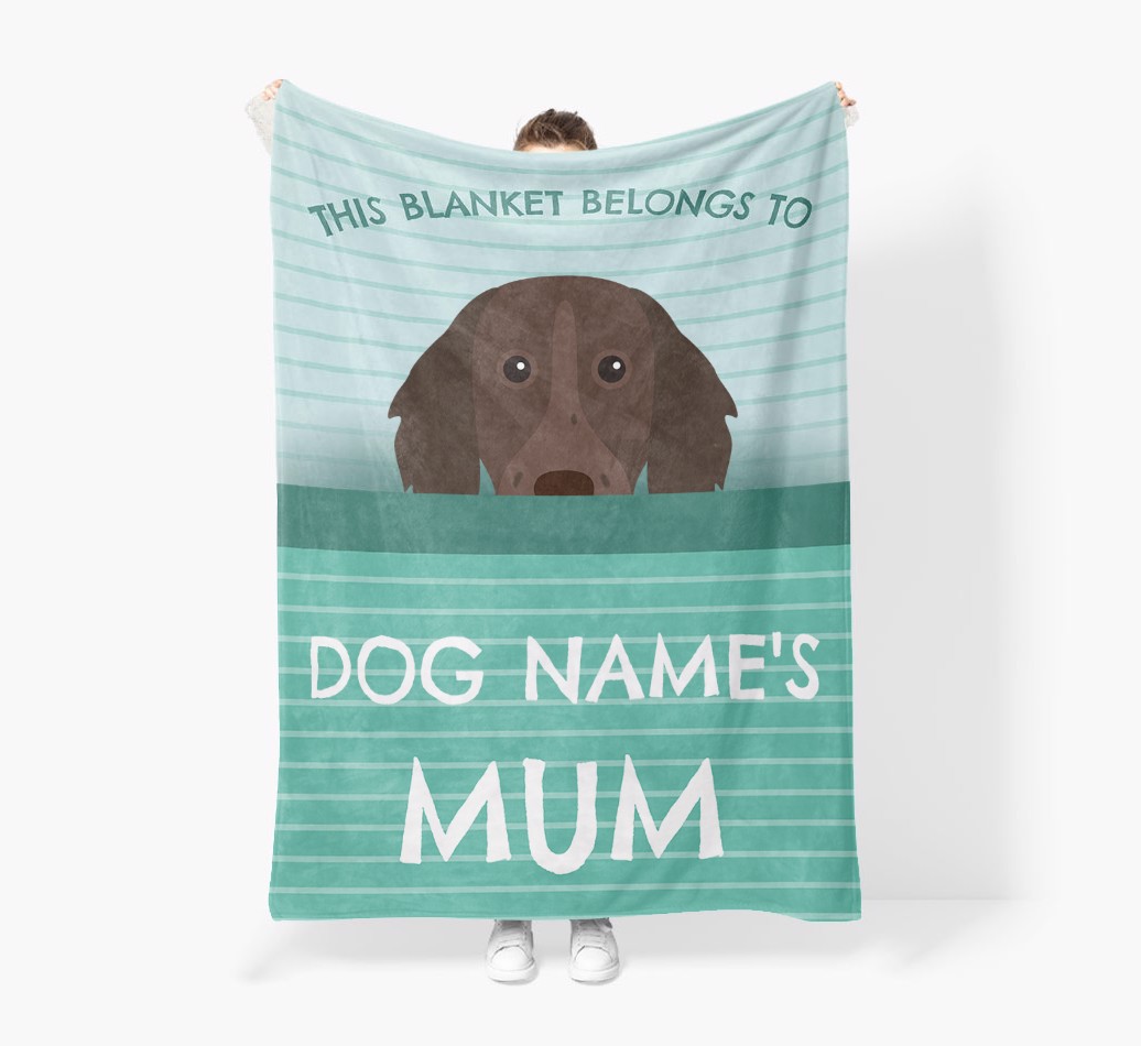 'This Blanket Belongs To...' - Personalised {breedFullName} Blanket: Premium Sherpa Fleece