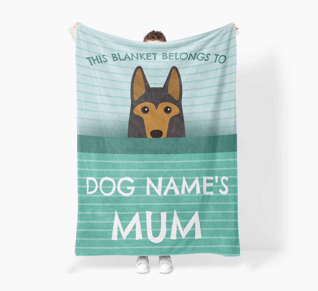'This Blanket Belongs To...' - Personalised {breedFullName} Blanket: Premium Sherpa Fleece