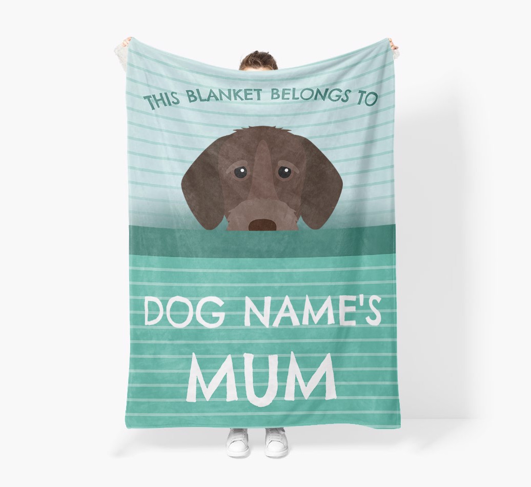 'This Blanket Belongs To...' - Personalised {breedFullName} Blanket: Premium Sherpa Fleece