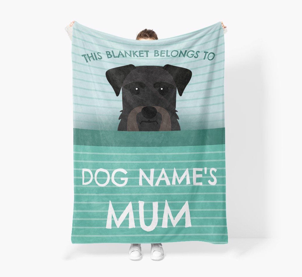 'This Blanket Belongs To...' - Personalised {breedFullName} Blanket: Premium Sherpa Fleece