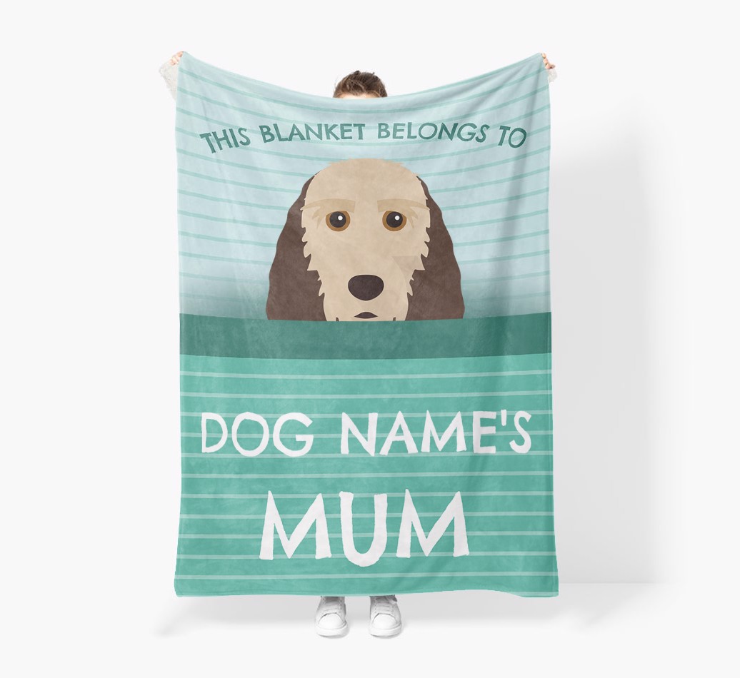 'This Blanket Belongs To...' - Personalised {breedFullName} Blanket: Premium Sherpa Fleece