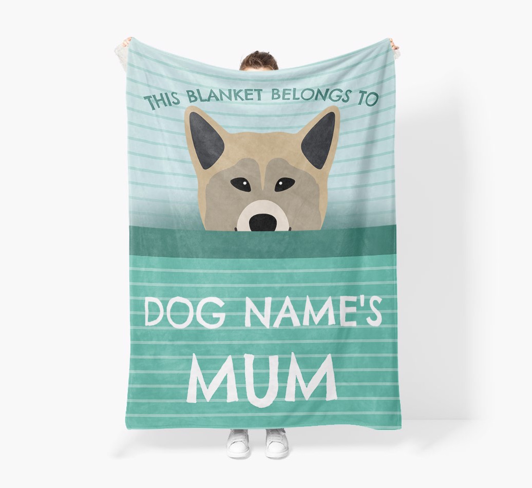 'This Blanket Belongs To...' - Personalised {breedFullName} Blanket: Premium Sherpa Fleece